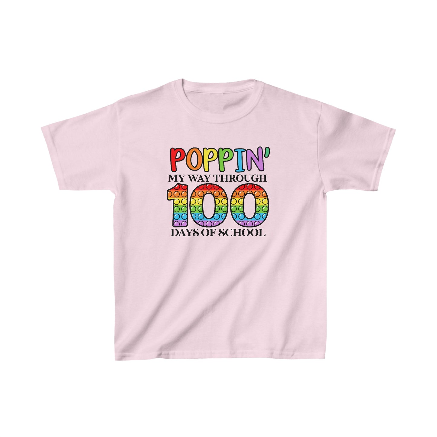 Poppin' My Way Through 100 Days of School T-Shirt, School Spirt, Youth shirt