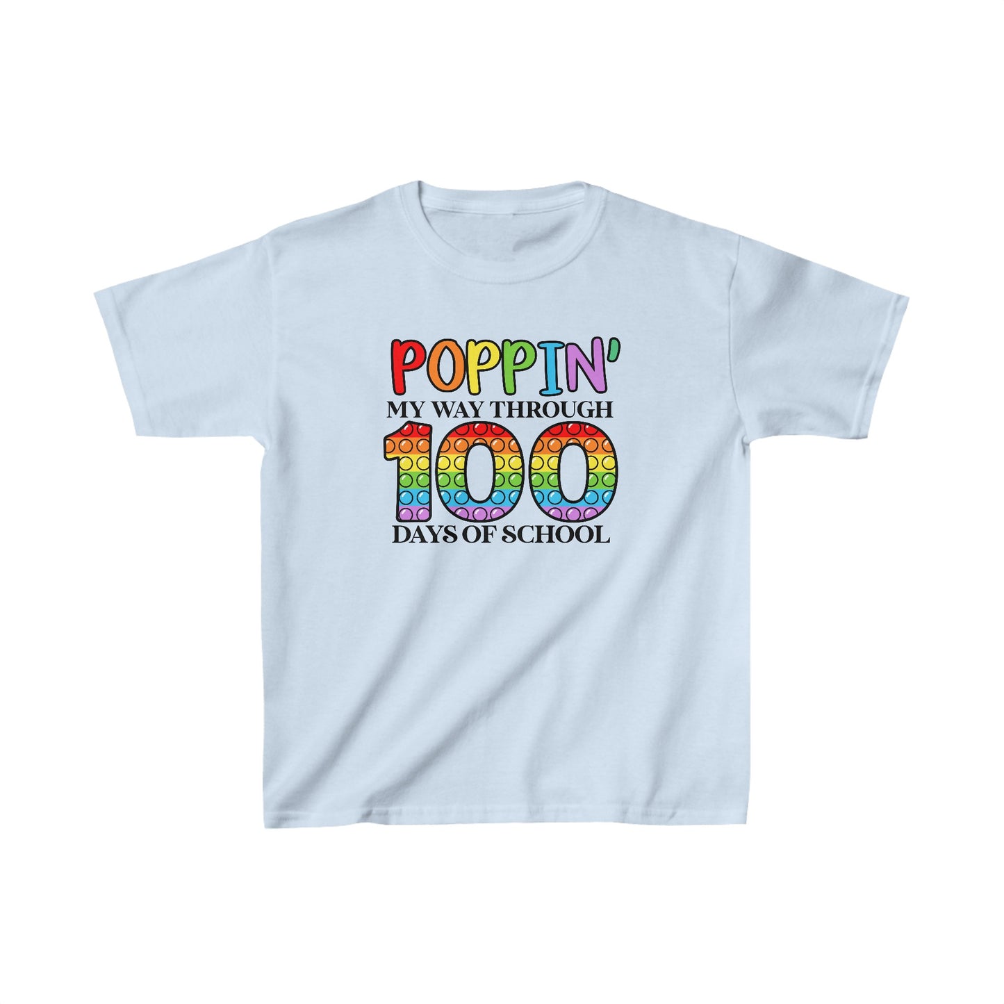 Poppin' My Way Through 100 Days of School T-Shirt, School Spirt, Youth shirt