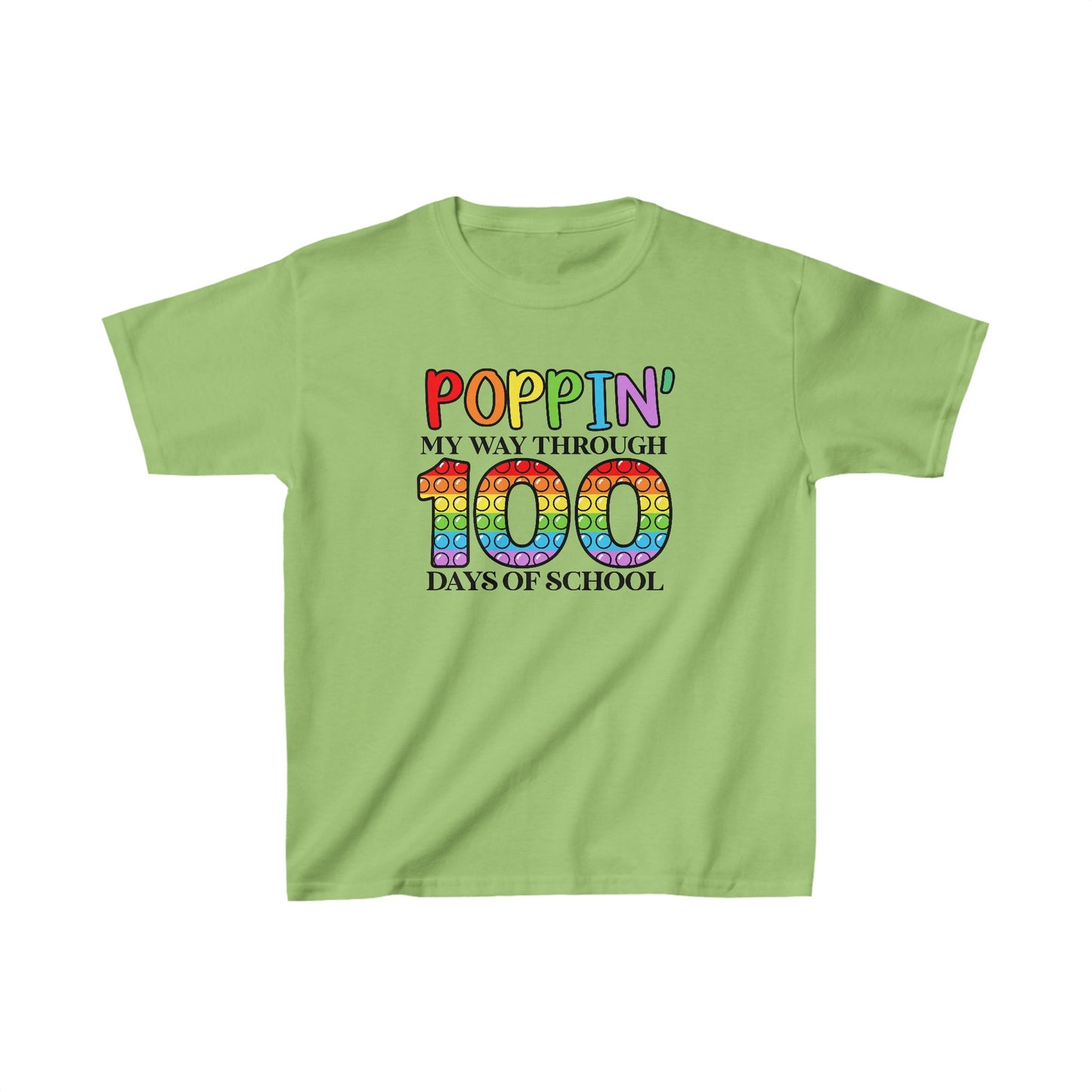 Poppin' My Way Through 100 Days of School T-Shirt, School Spirt, Youth shirt