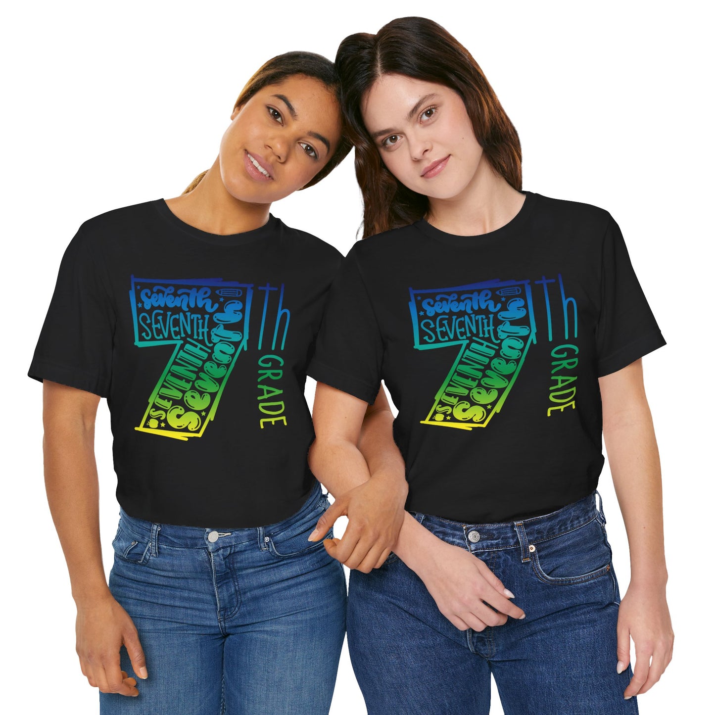 7th Grade Celebration Short Sleeve Tee, Middle School, School Year, Seventh grade