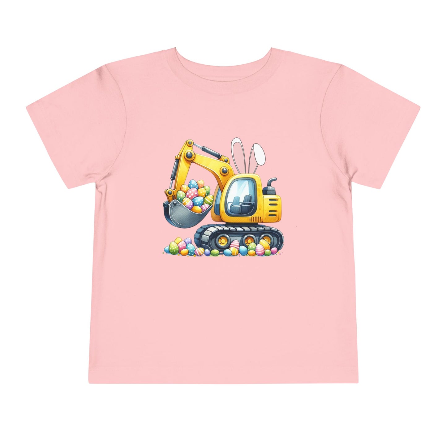 Toddler Easter Bunny Excavator Tee - Fun Spring Kids T-Shirt