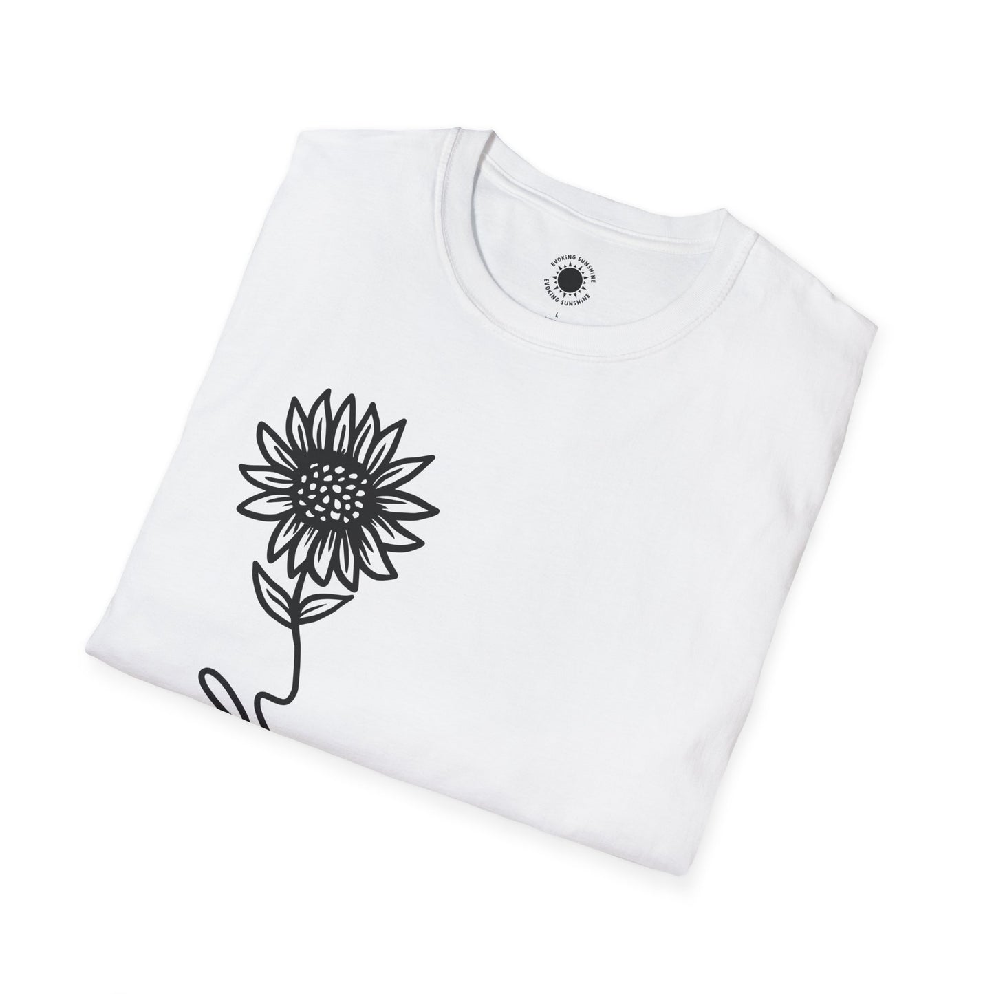 Faith-Inspired Unisex Softstyle T-Shirt - Floral Design for Everyday Wear