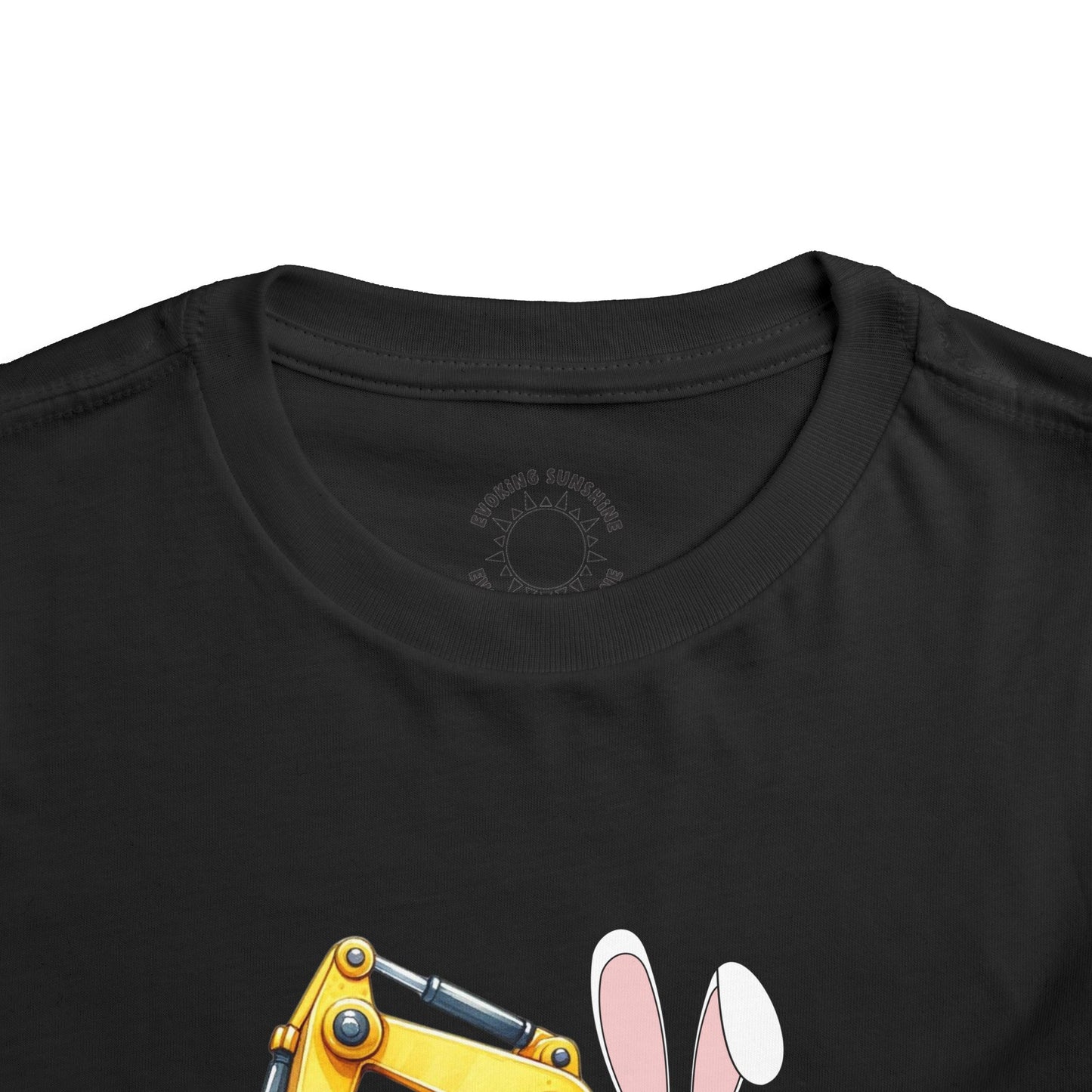 Toddler Easter Bunny Excavator Tee - Fun Spring Kids T-Shirt