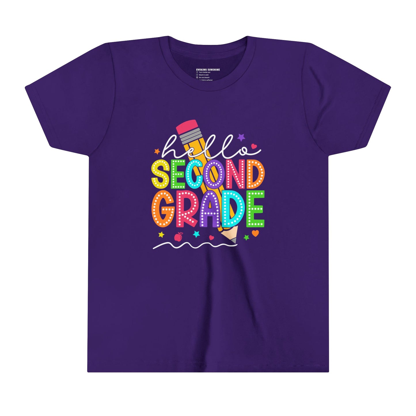 Hello Second Grade Back to School Shirt, 2nd Grade, Elementary School