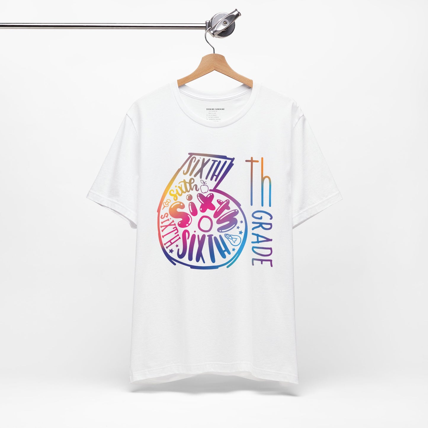 6th Grade Celebration Short Sleeve Shirt , Middle School, School Year, Sixth grade