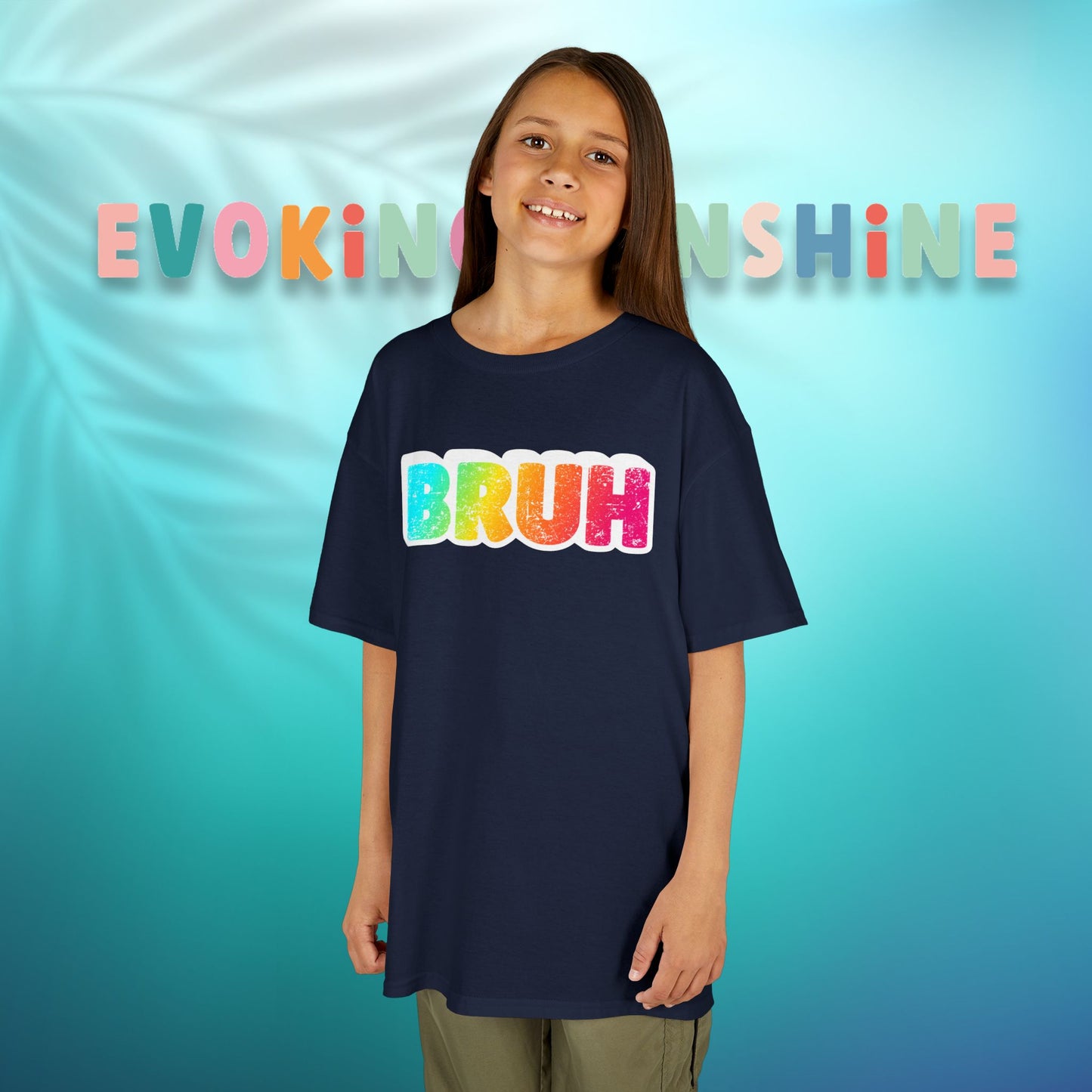 Colorful Kids' Bruh Tee - Fun T-Shirt for Playtime, Gifts, and Birthdays, Cool Kids Apparel, Active Wear, Everyday Comfort