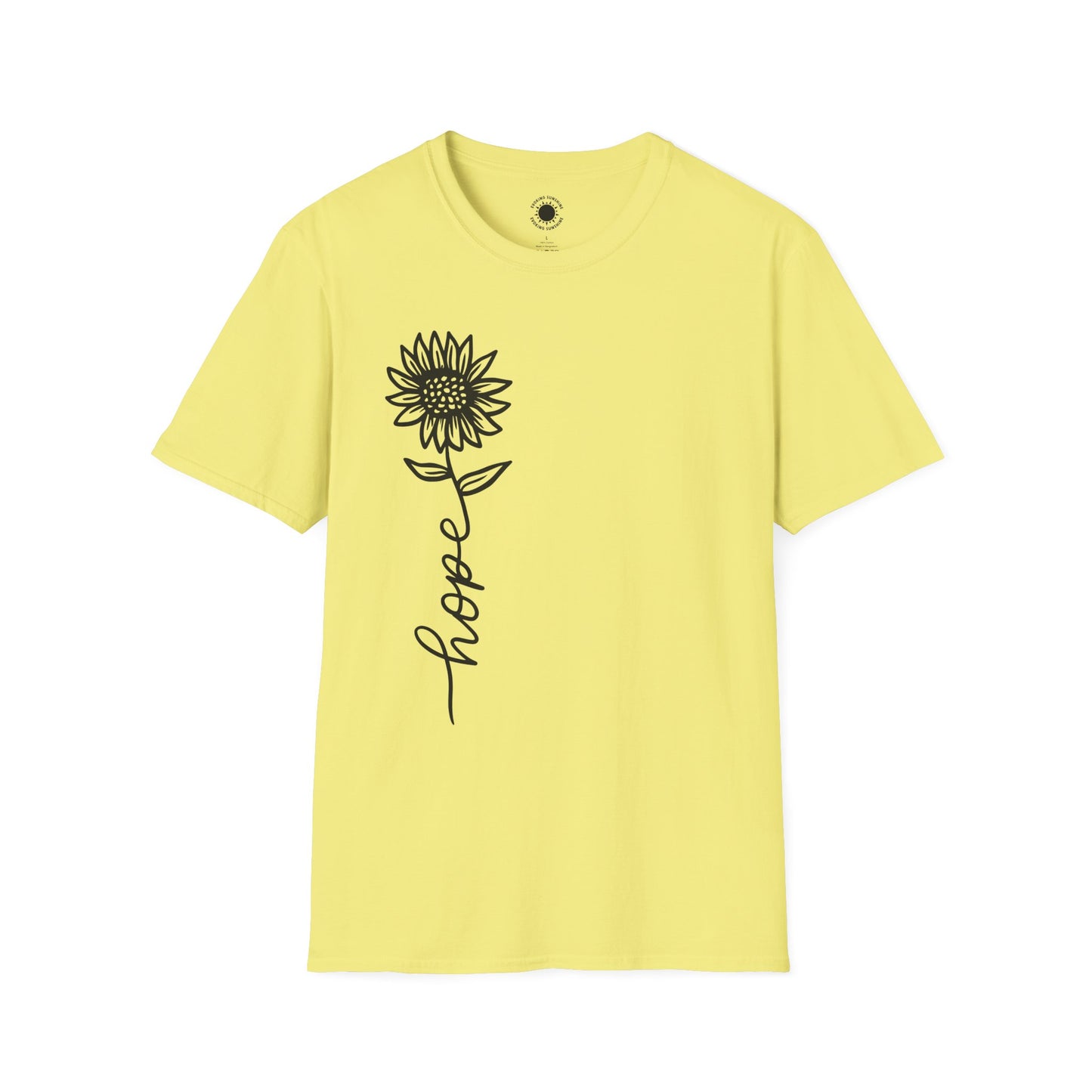 Hope-Inspired Unisex Softstyle T-Shirt - Floral Design for Everyday Wear