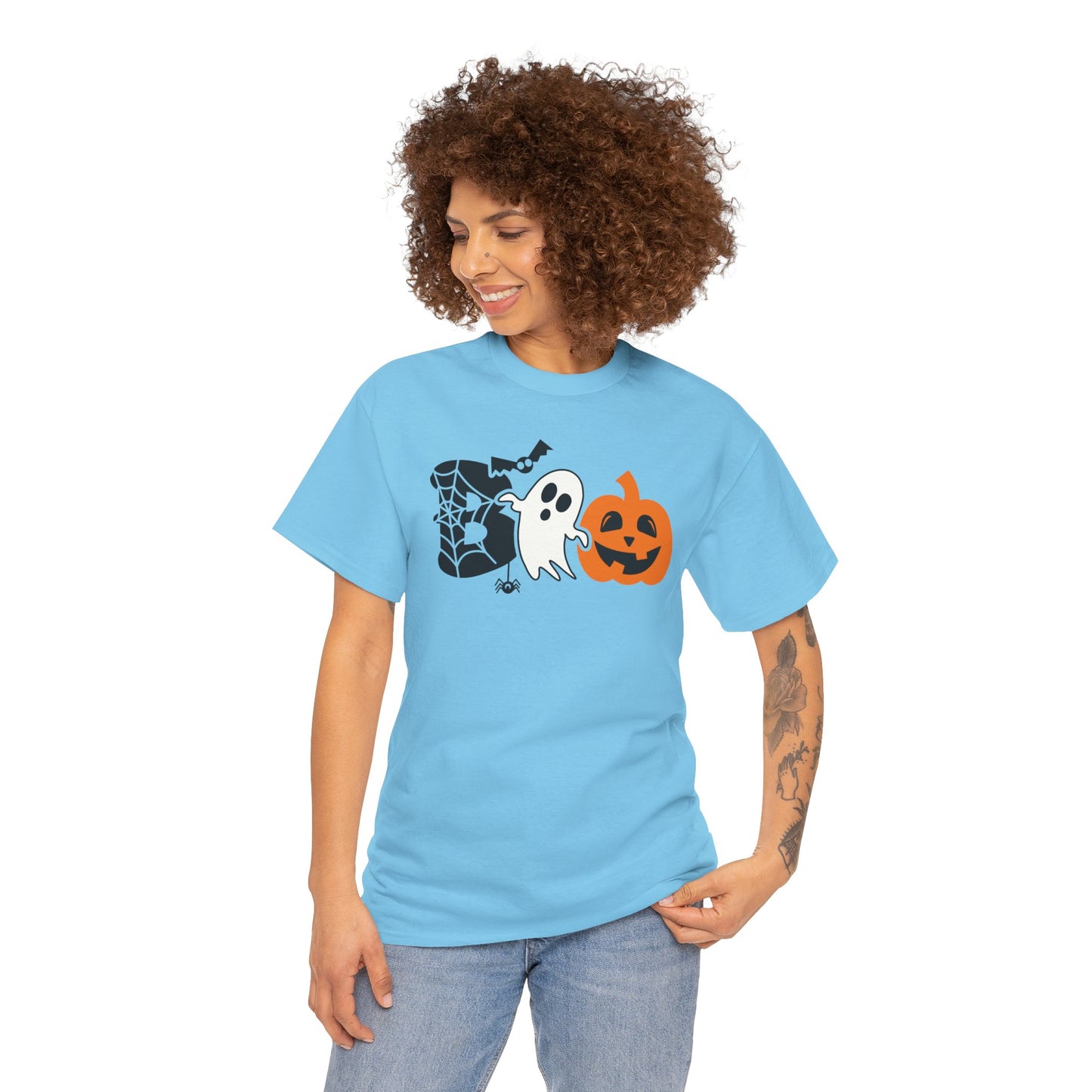 Spooky BOO Halloween T-Shirt - Adult Unisex Tee - Express Delivery available