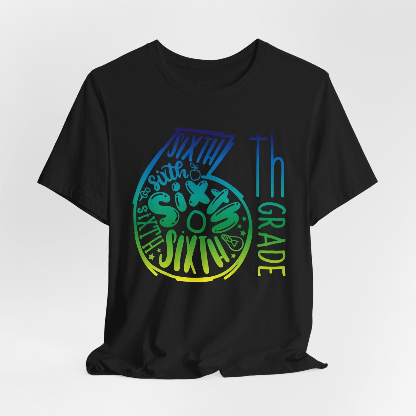 6th Grade Celebration Short Sleeve , Middle School, School Year, Sixth grade; Express Delivery available