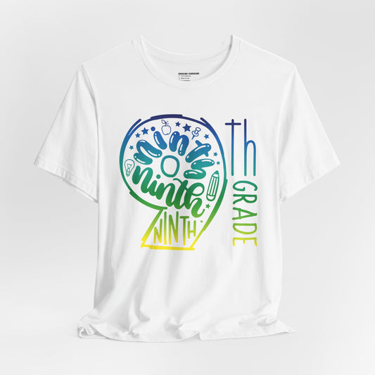 9th Grade Celebration Short Sleeve Tee, High School, School Year, Ninth grade