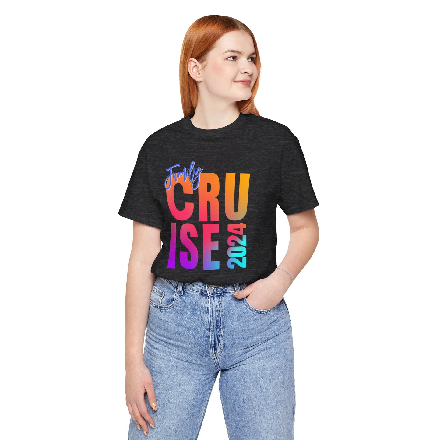 Family Cruise 2024, Adult, Unisex Jersey Short Sleeve Tee, Express Delivery available