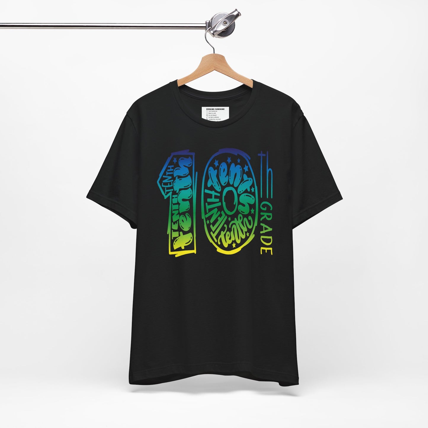 10th Grade Celebration Short Sleeve Tee, High School, School Year, Tenth grade