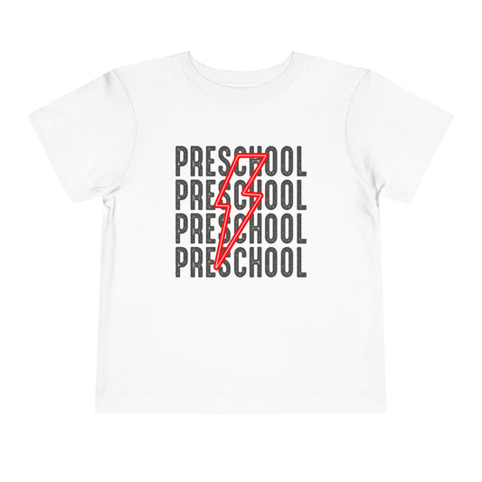 Preschool Back-to-School Lightning Bolt Shirt, Back-to-School, First Day of School, Preschool, MDO, Mothers Day Out, Toddler T-Shirt