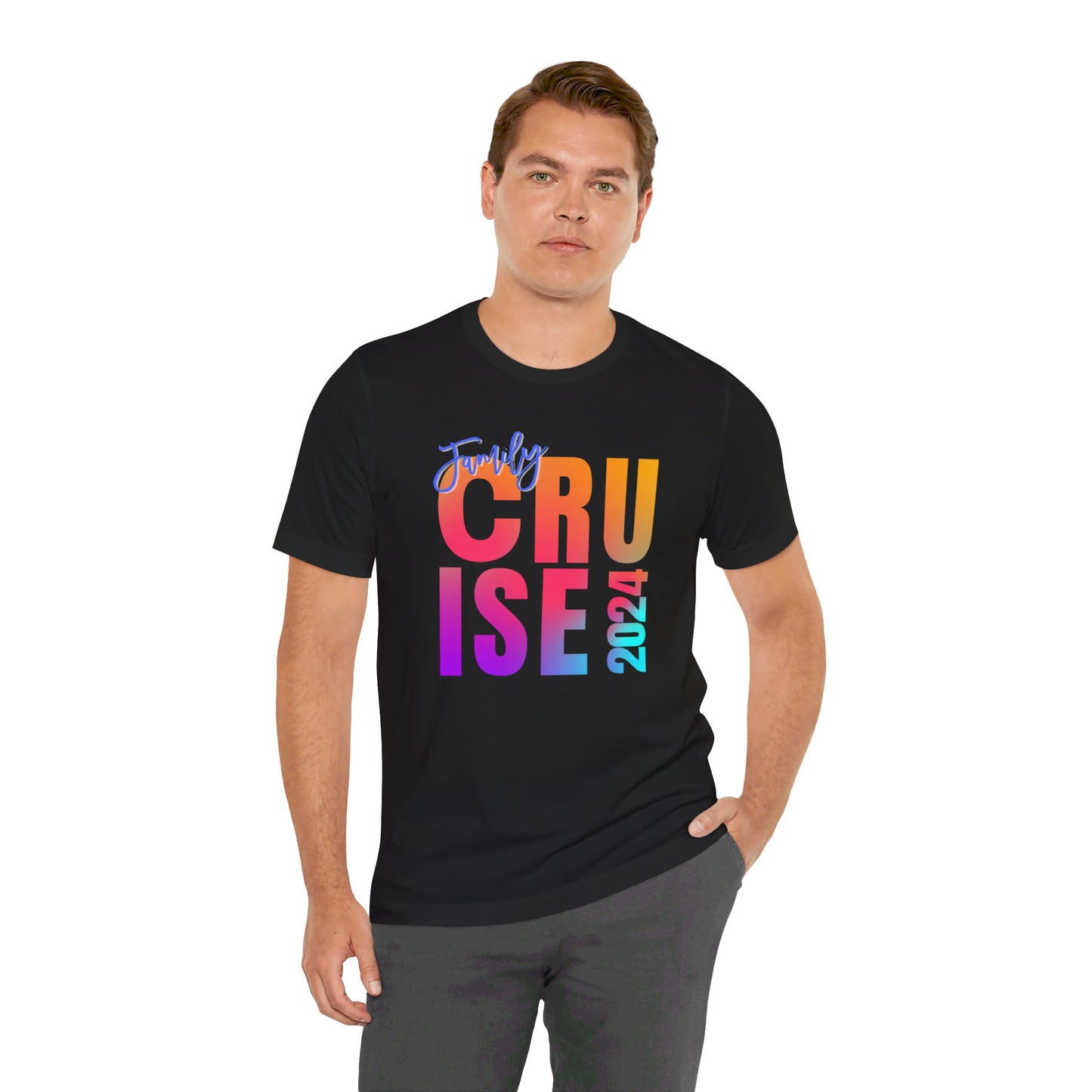 Family Cruise 2024, Adult, Unisex Jersey Short Sleeve Tee, Express Delivery available