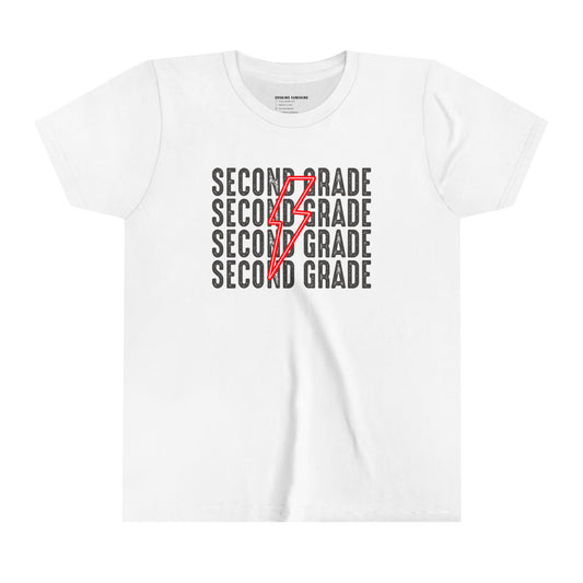 Second Grade Back to School Lightning Bolt Shirt, 2nd Grade, Elementary School, First Day of School