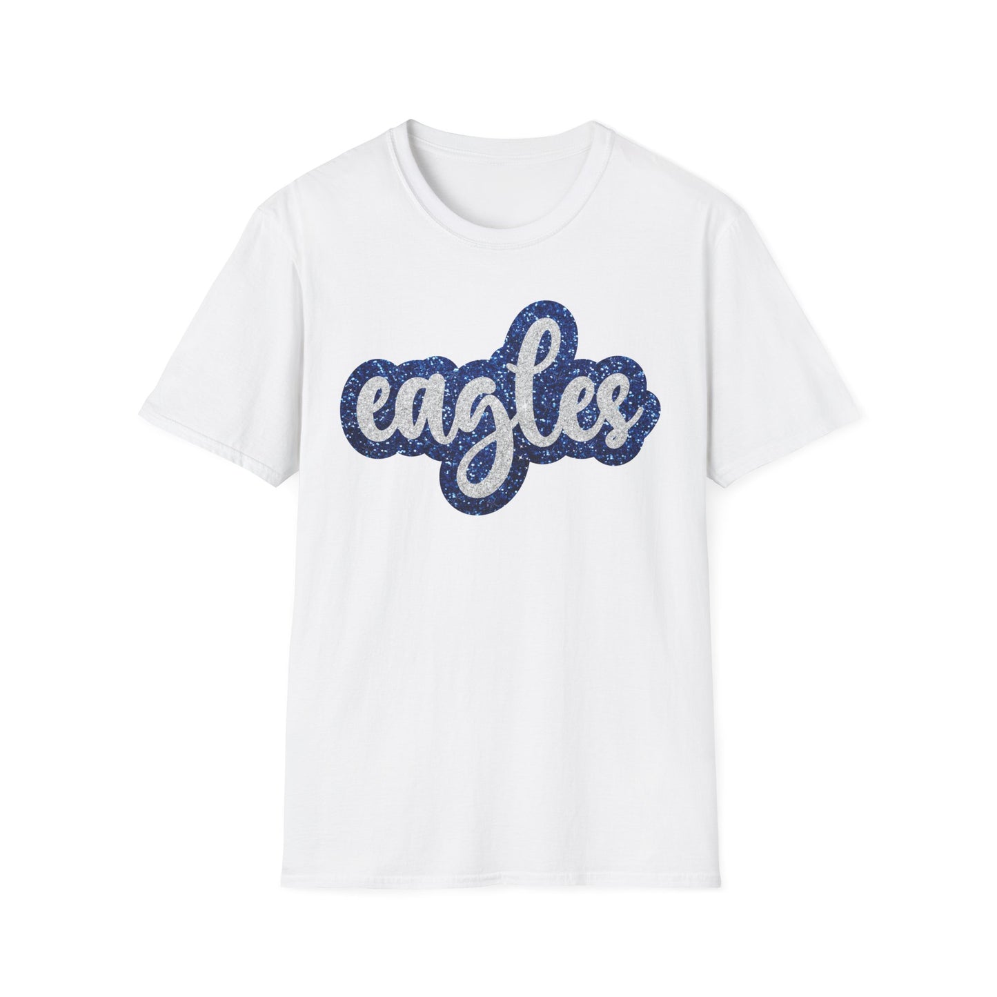 Eagles Faux Glitter Spirit T-Shirt - School - Sports - Celebration - Fan Shirt