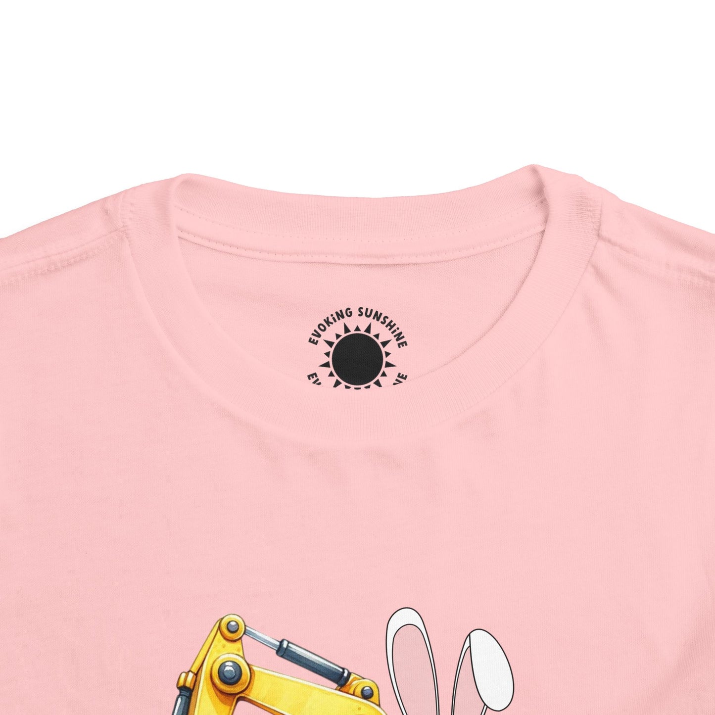 Toddler Easter Bunny Excavator Tee - Fun Spring Kids T-Shirt