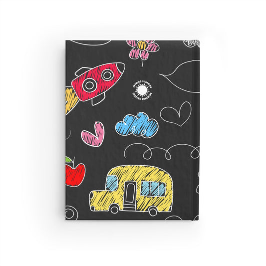 Doodle Journal, Blank Notebook for Writing, Sketchbook, Colorful Diary, Blank Paper, Gift for Artists
