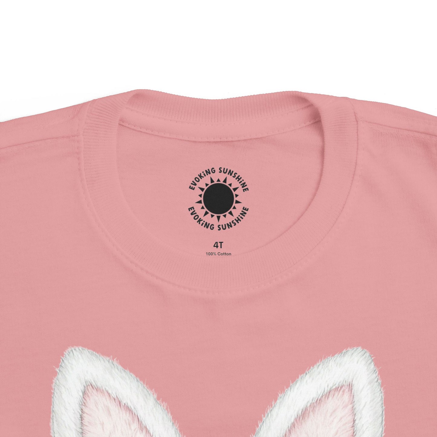 Easter Bunny Tee for Toddlers - Cute Rabbit Ears & Bow Design