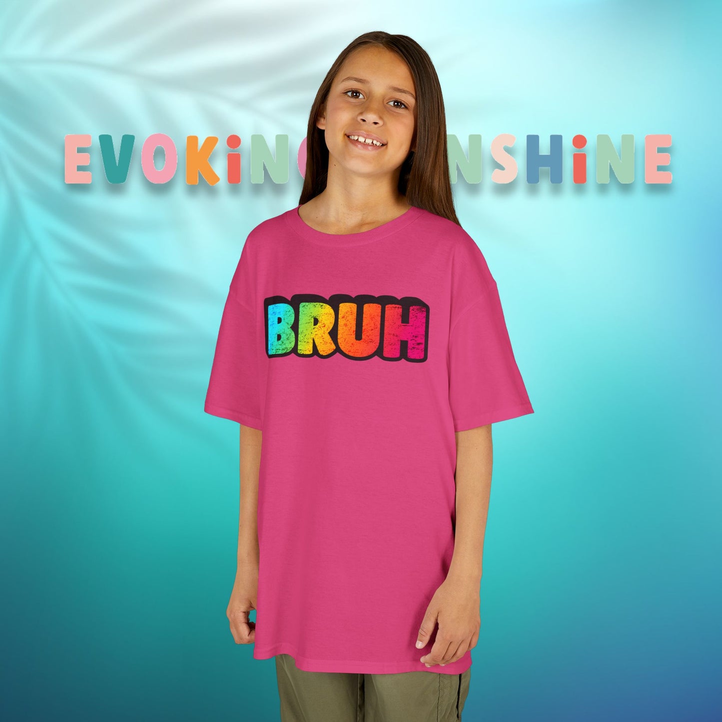 Colorful Kids' Bruh Tee - Fun T-Shirt for Playtime, Gifts, and Birthdays, Cool Kids Apparel, Active Wear, Everyday Comfort