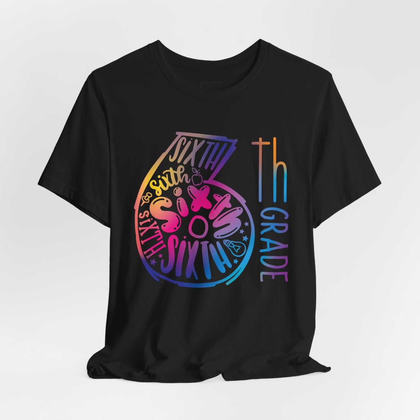 6th Grade Celebration Short Sleeve Shirt , Middle School, School Year, Sixth grade