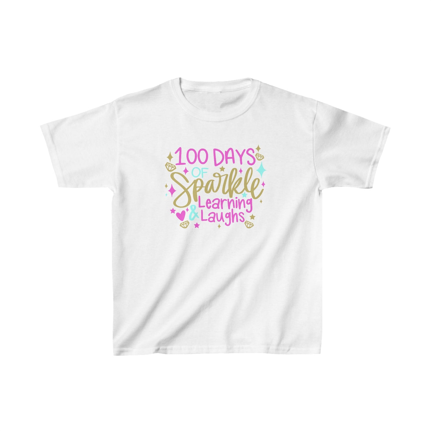 100 Days of Sparkle & Learning T-Shirt, Youth, School Spirit