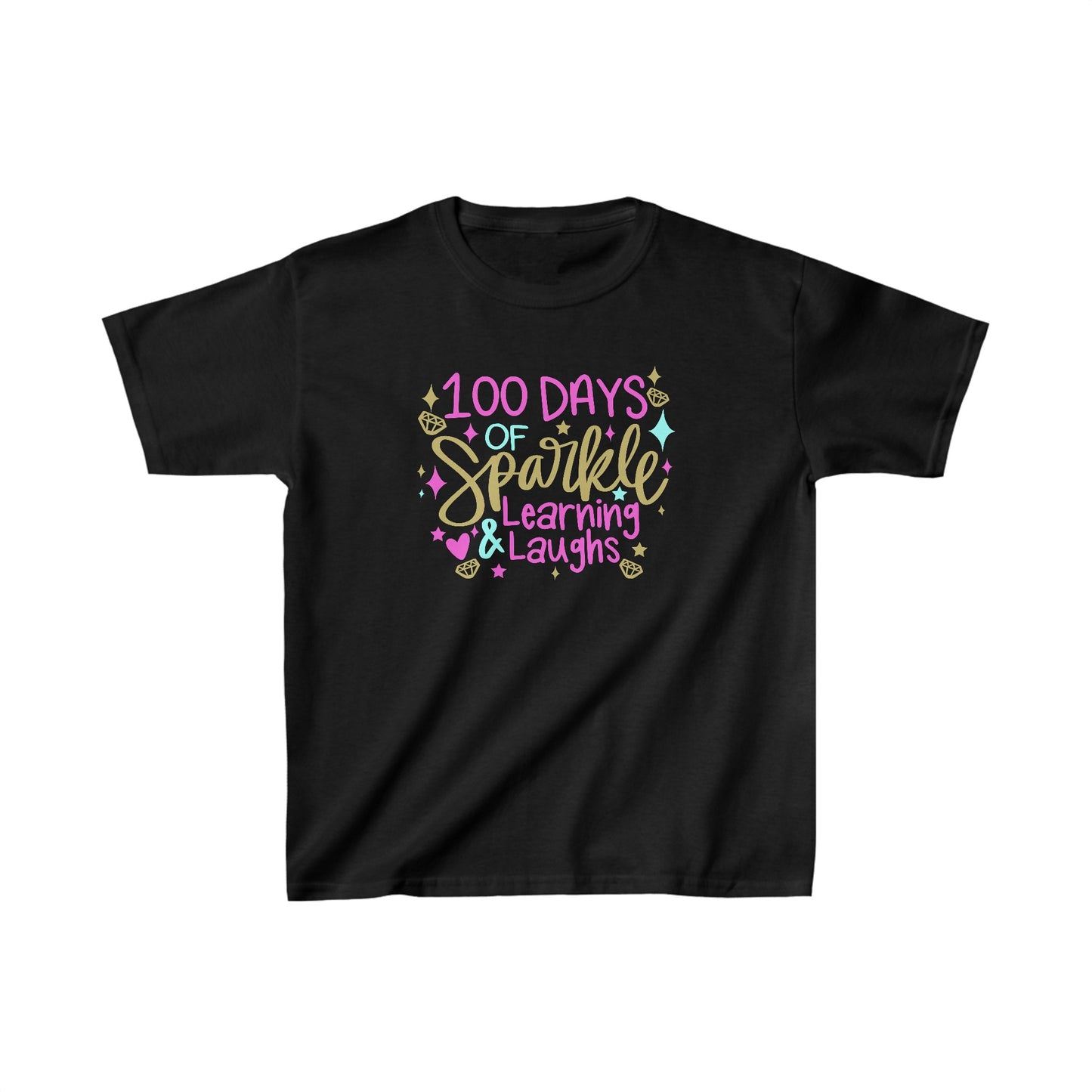 100 Days of Sparkle & Learning T-Shirt, Youth, School Spirit