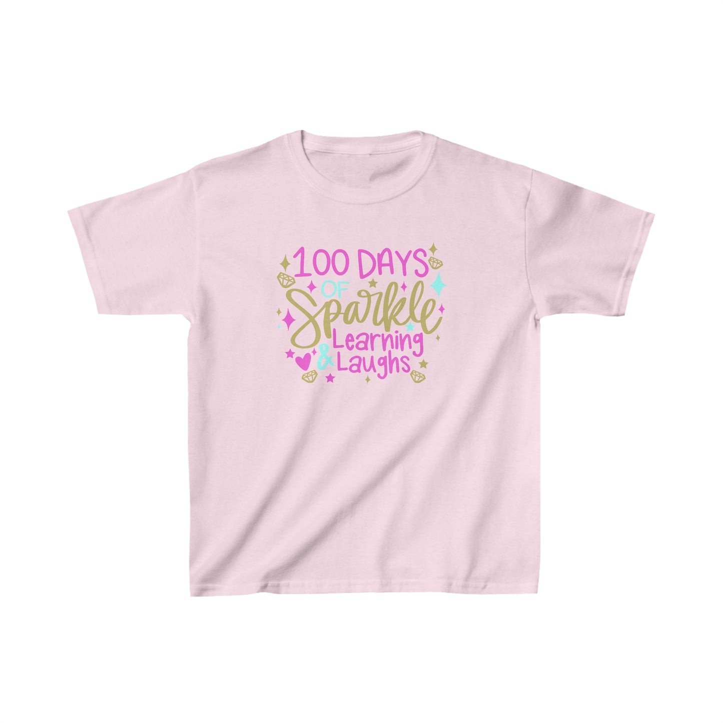 100 Days of Sparkle & Learning T-Shirt, Youth, School Spirit