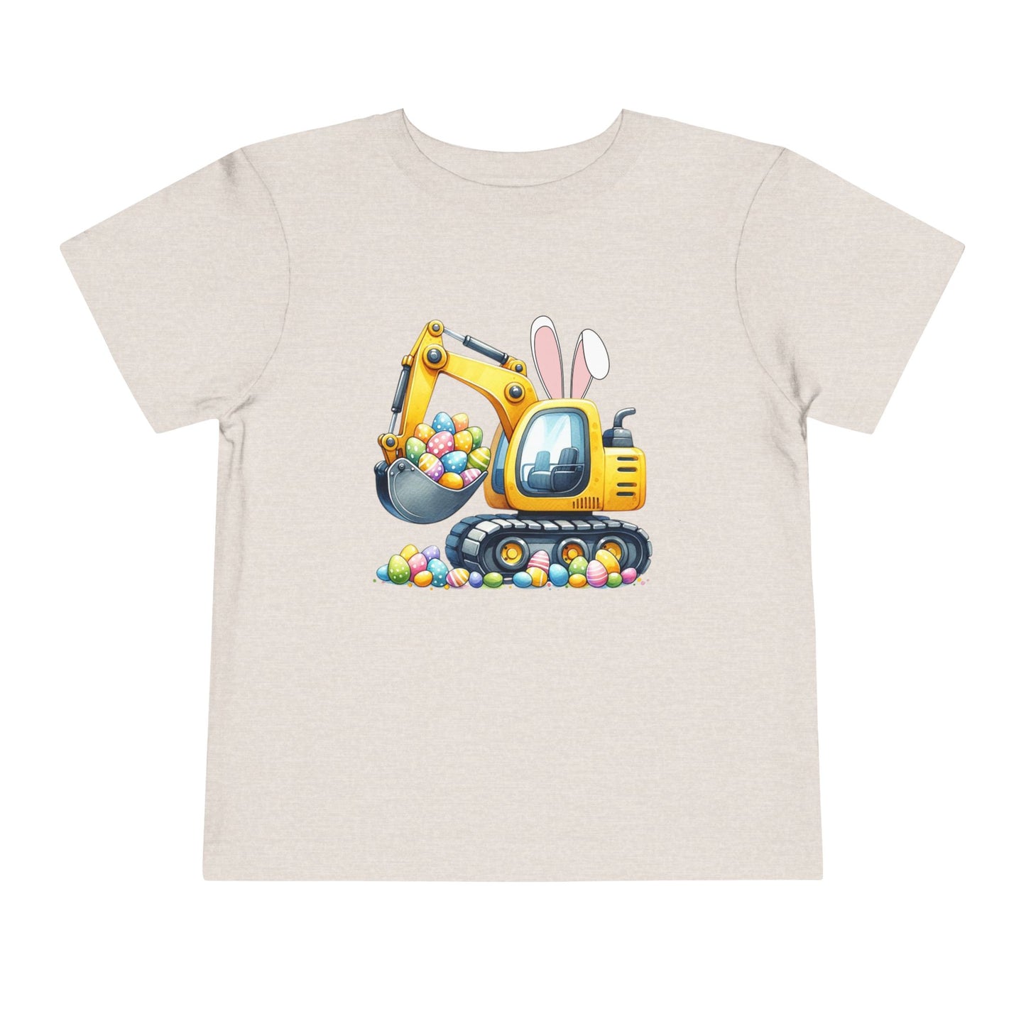 Toddler Easter Bunny Excavator Tee - Fun Spring Kids T-Shirt