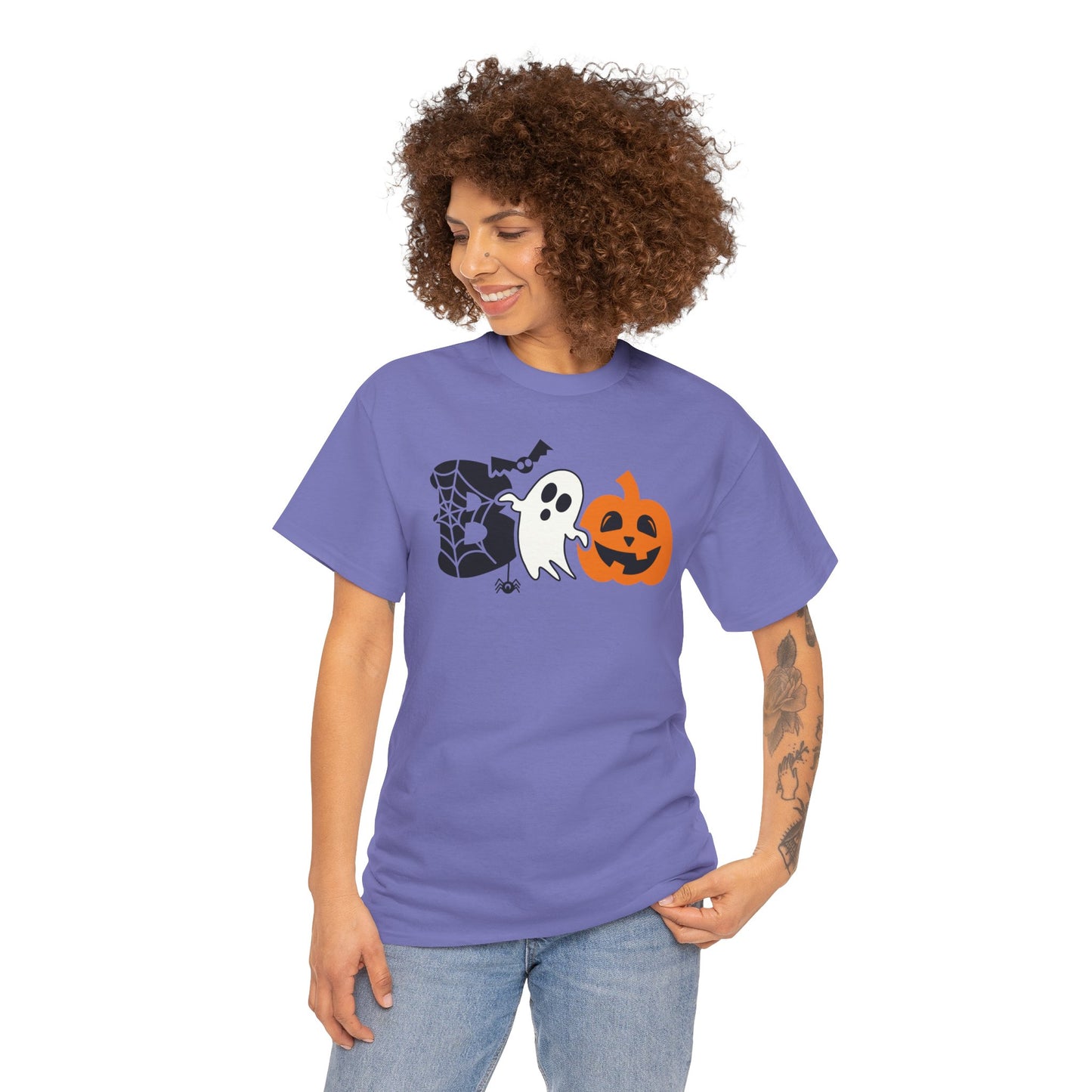 Spooky BOO Halloween T-Shirt - Adult Unisex Tee - Express Delivery available
