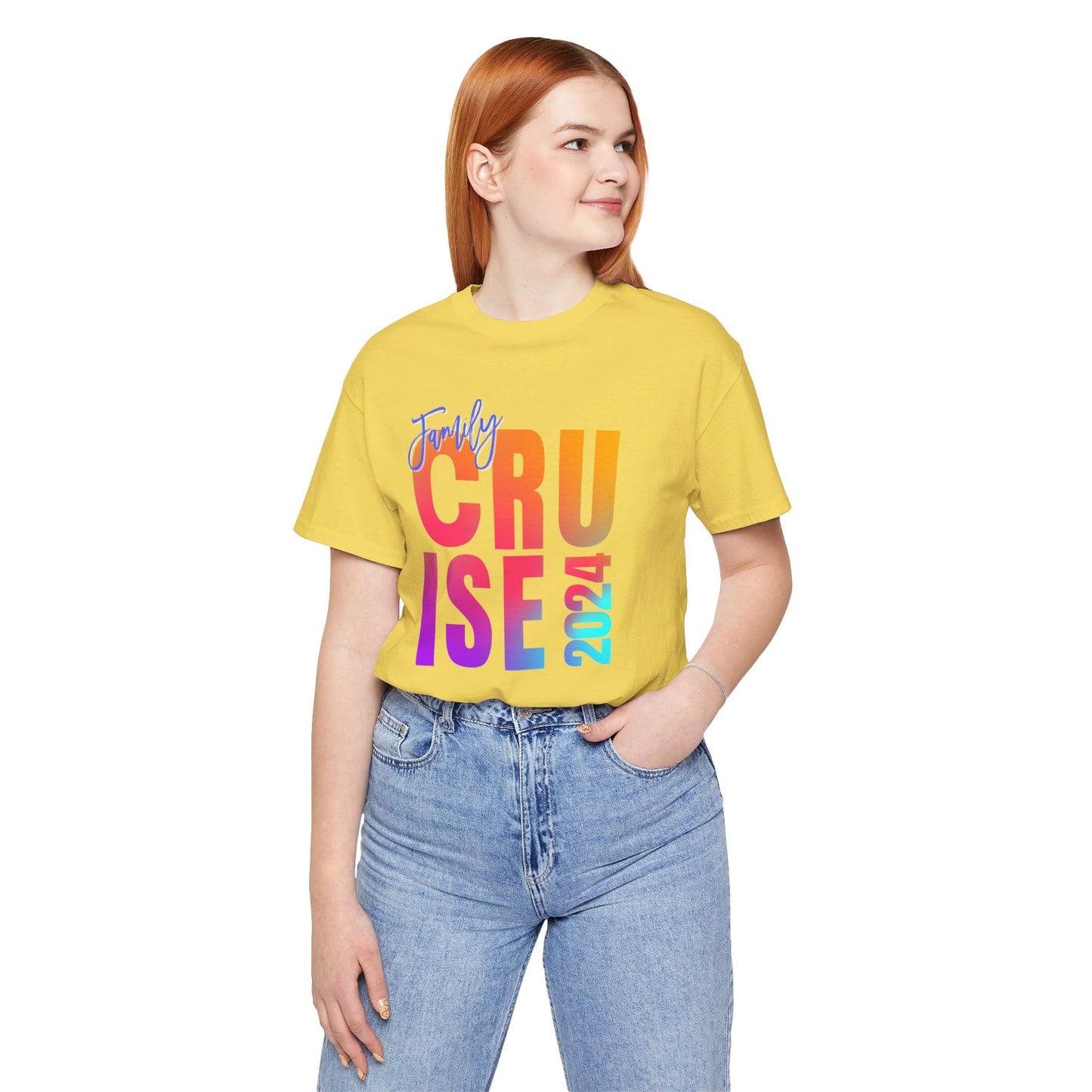 Family Cruise 2024, Adult, Unisex Jersey Short Sleeve Tee, Express Delivery available