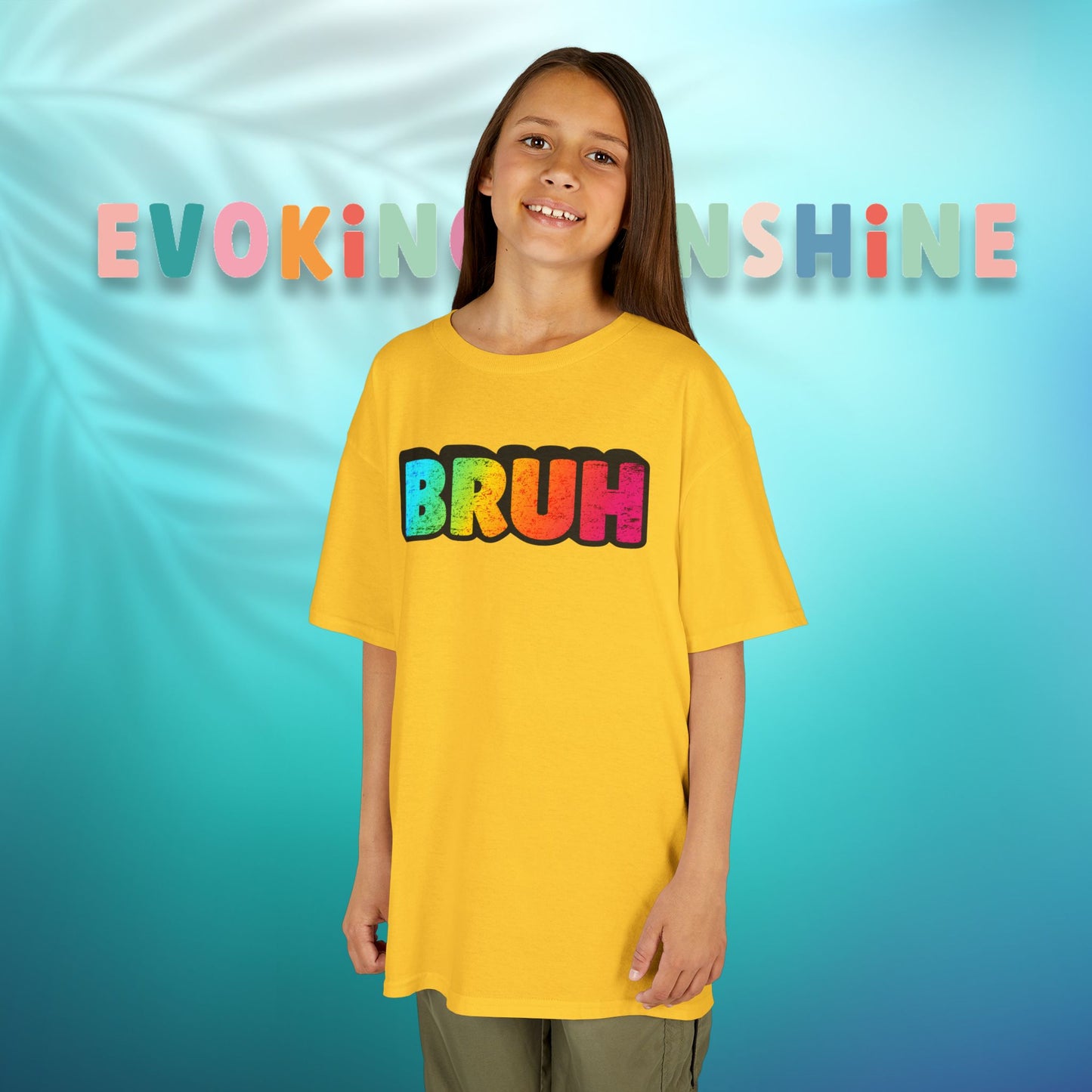 Colorful Kids' Bruh Tee - Fun T-Shirt for Playtime, Gifts, and Birthdays, Cool Kids Apparel, Active Wear, Everyday Comfort
