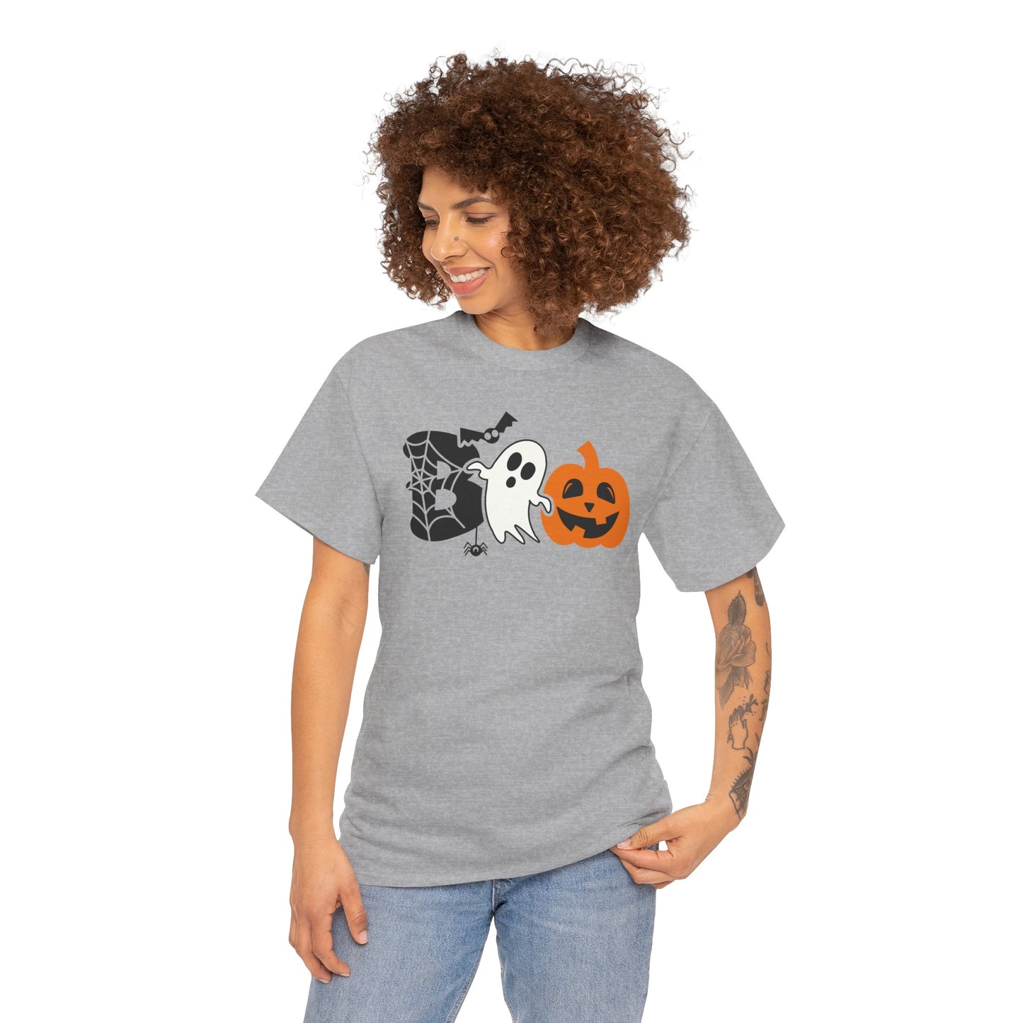 Spooky BOO Halloween T-Shirt - Adult Unisex Tee - Express Delivery available