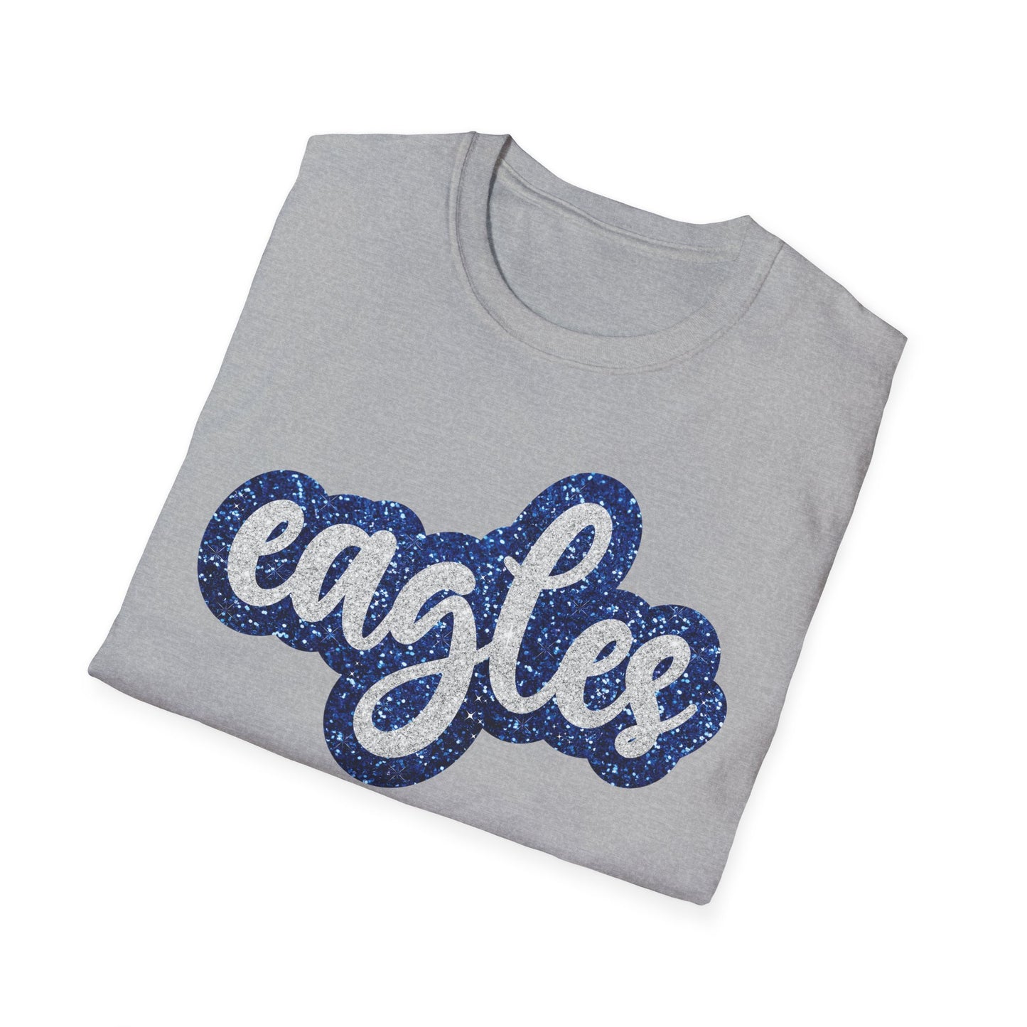 Eagles Faux Glitter Spirit T-Shirt - School - Sports - Celebration - Fan Shirt