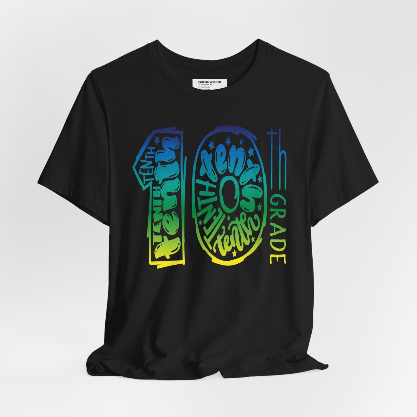 10th Grade Celebration Short Sleeve Tee, High School, School Year, Tenth grade