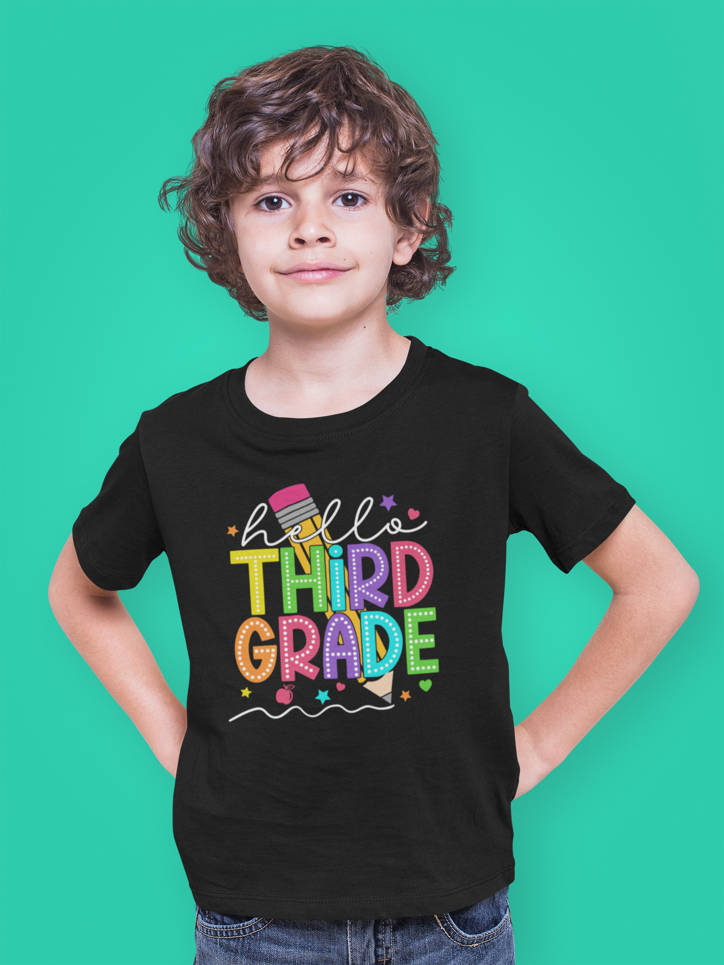 Hello Third Grade, Back to School Shirt, 3rd Grade, Elementary School