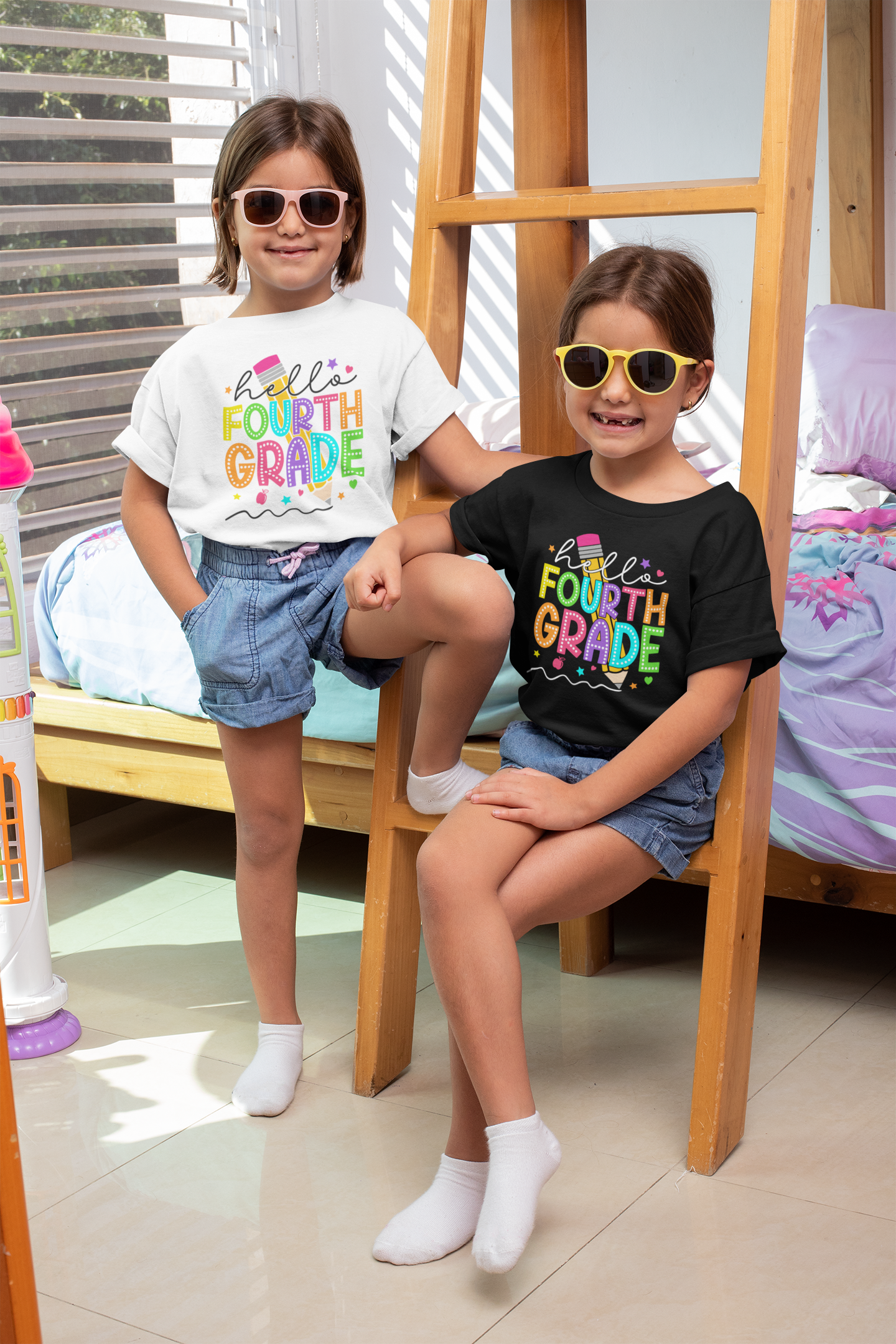 Hello Fourth Grade, Back to School Shirt, 4th Grade, Elementary School