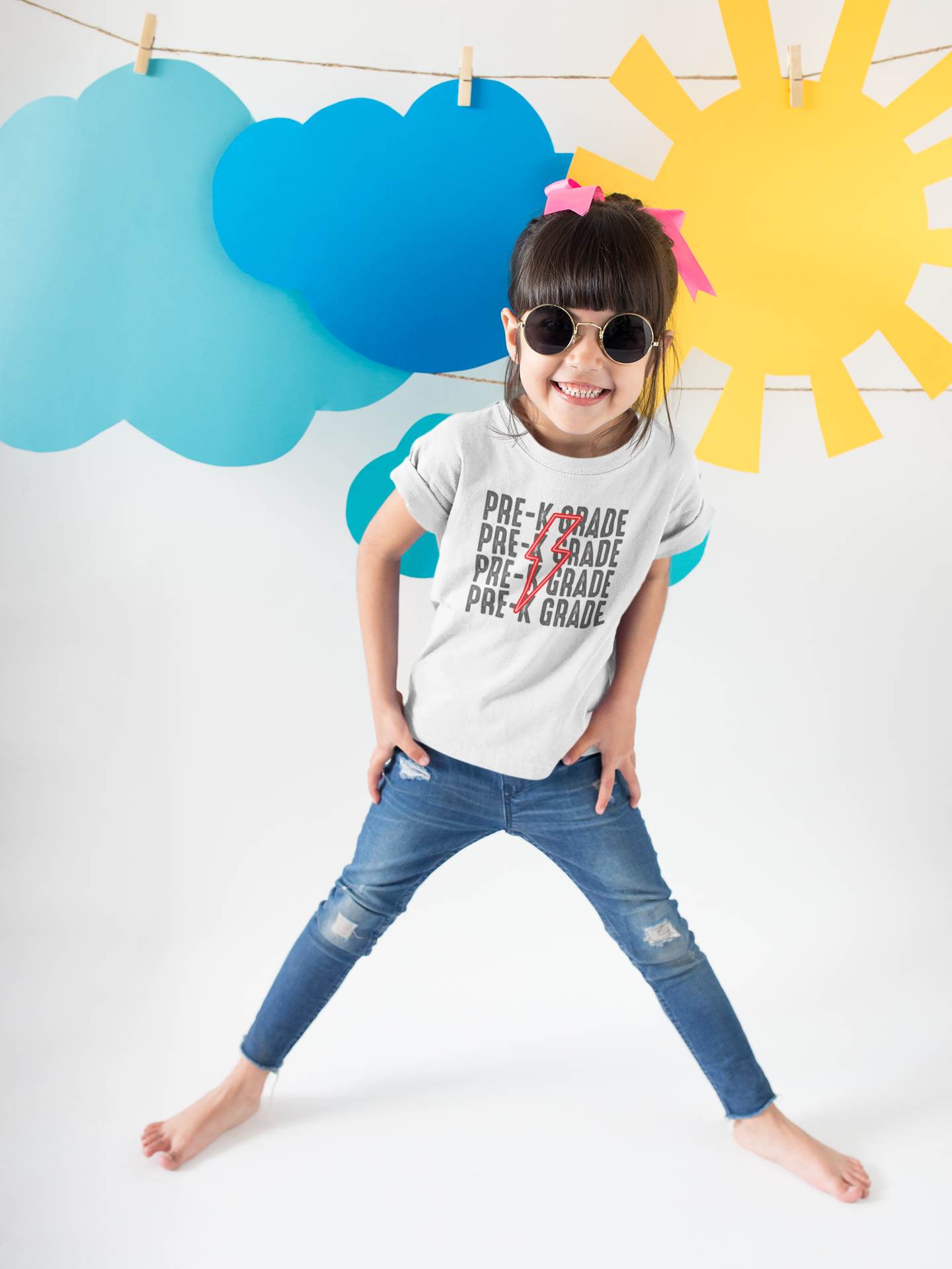 Pre-K Back-to-School Lightning Bolt Shirt, Back-to-School, First Day of School, Preschool, MDO, Mothers Day Out, Toddler T-Shirt