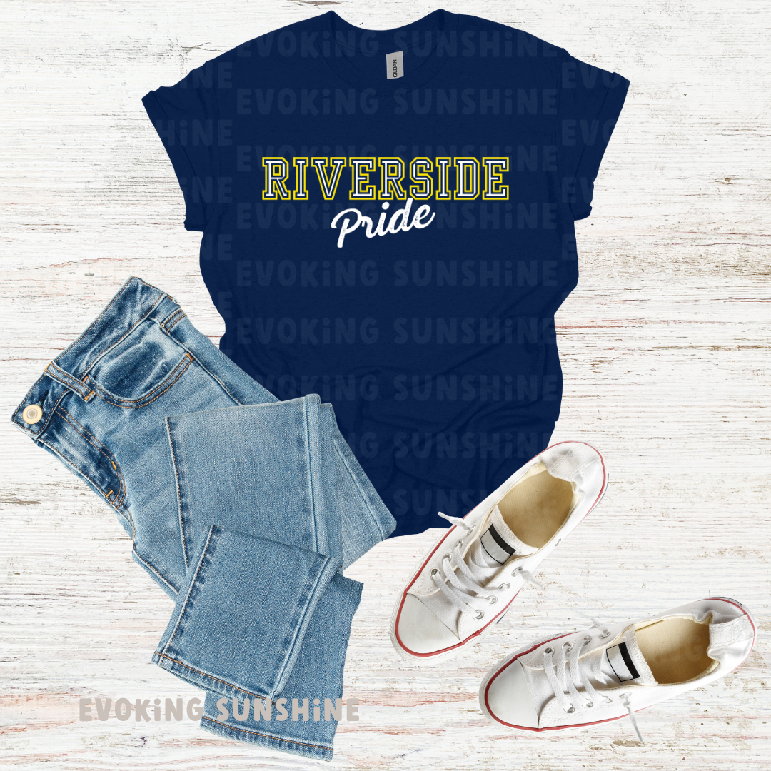 Riverside Pride School Spirit Shirt, School Spirt Wear, Family Shirt, Students, Teachers, RES, RMS