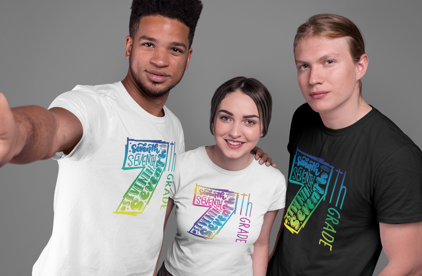 7th Grade Celebration Short Sleeve Tee, Middle School, School Year, Seventh grade