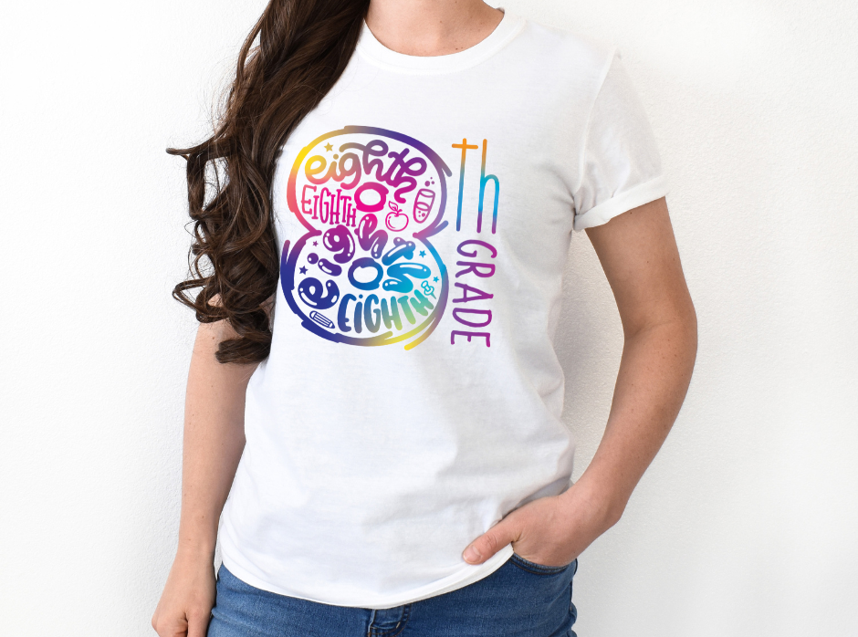 8th Grade Celebration Short Sleeve, Middle School, School Year, Eighth grade