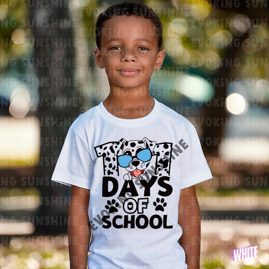 101 Days of School Shirt – Celebrate Milestones in Style! - Dalmation - Kids Heavy Cotton™ Tee