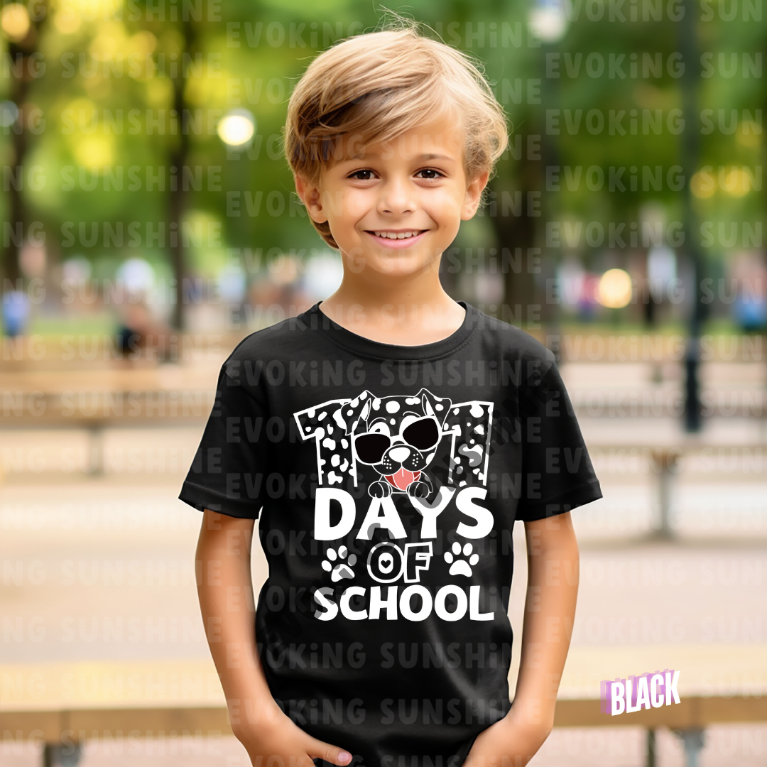 101 Days of School Shirt – Celebrate Milestones in Style! - Dalmation - Kids Heavy Cotton™ Tee