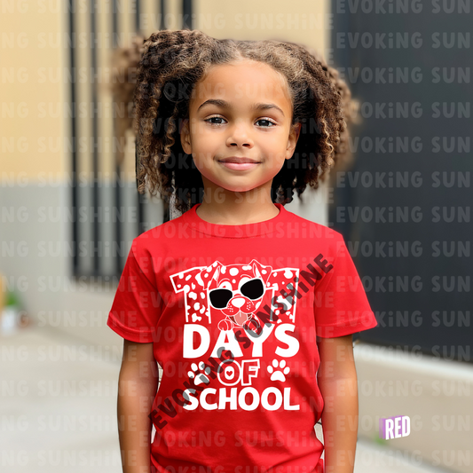 101 Days of School Shirt – Celebrate Milestones in Style! - Dalmation - Kids Heavy Cotton™ Tee