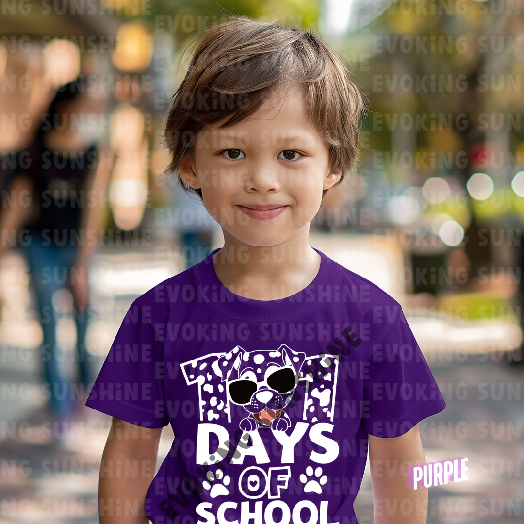 101 Days of School Shirt – Celebrate Milestones in Style! - Dalmation - Kids Heavy Cotton™ Tee