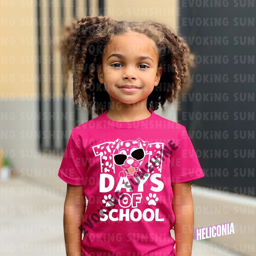 101 Days of School Shirt – Celebrate Milestones in Style! - Dalmation - Kids Heavy Cotton™ Tee