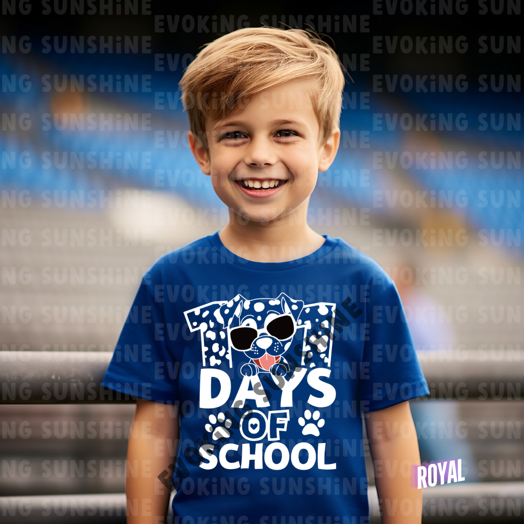 101 Days of School Shirt – Celebrate Milestones in Style! - Dalmation - Kids Heavy Cotton™ Tee