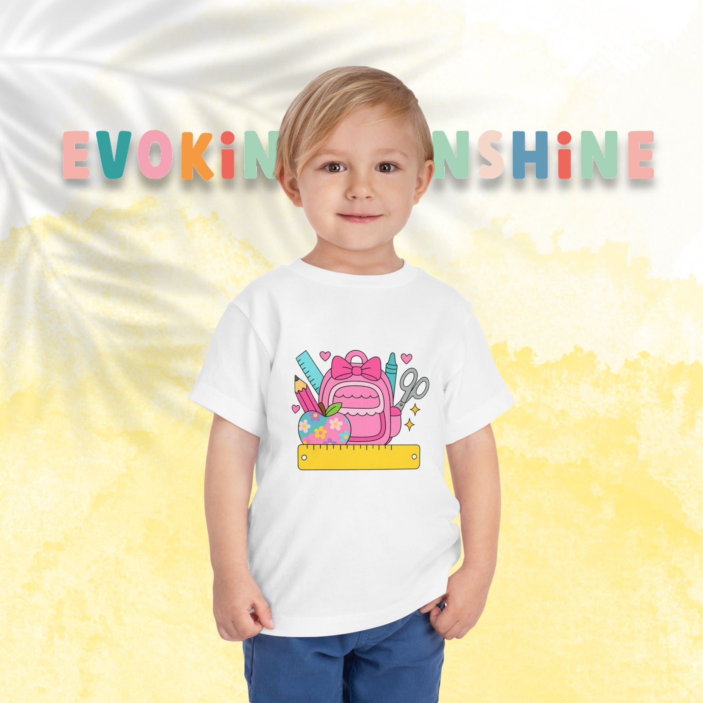 Custom Girls Back-to-School Toddler Tee, Preschool, Kindergarten, MDO, School Shirt, Backpack, Bookbag, Personalize
