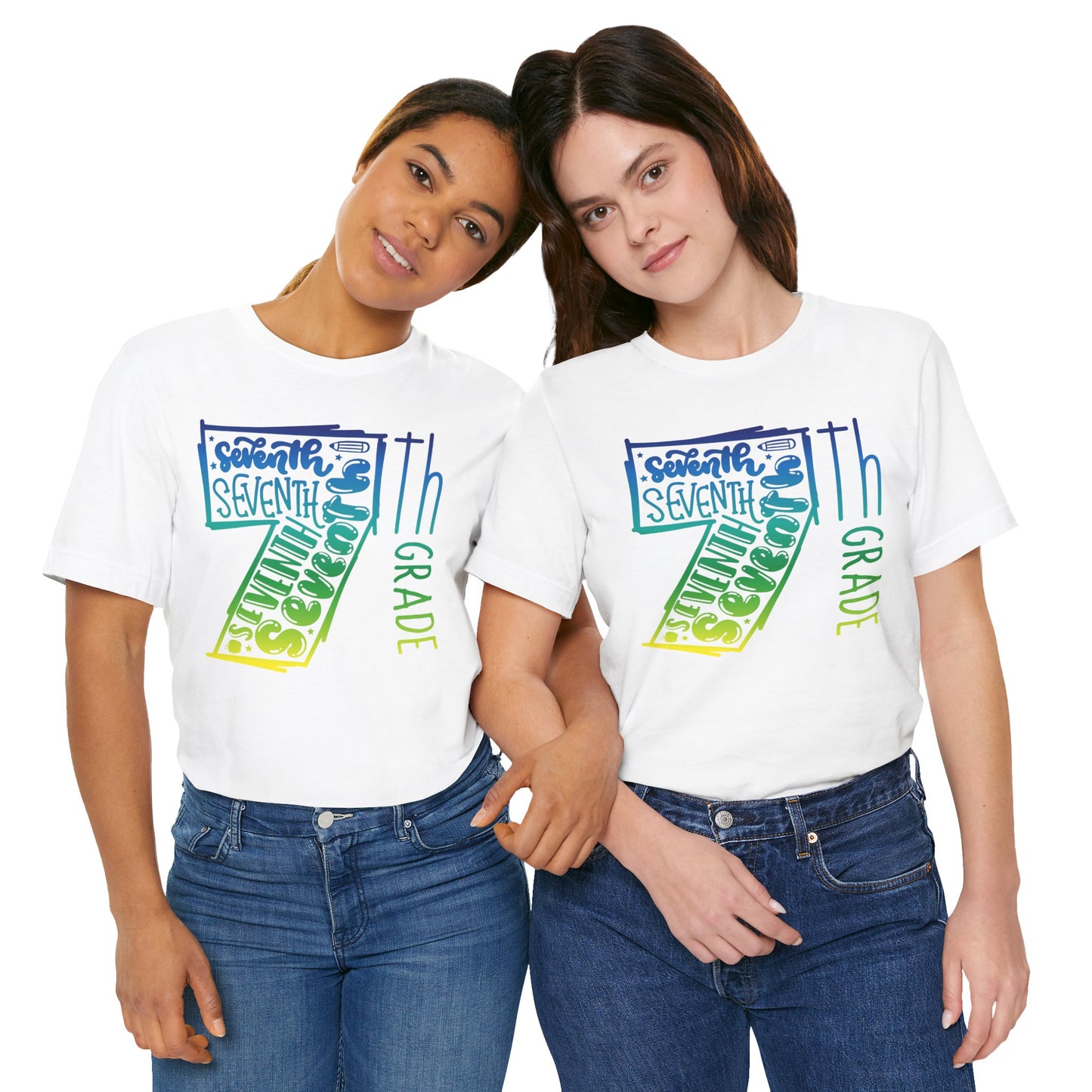 7th Grade Celebration Short Sleeve Tee, Middle School, School Year, Seventh grade