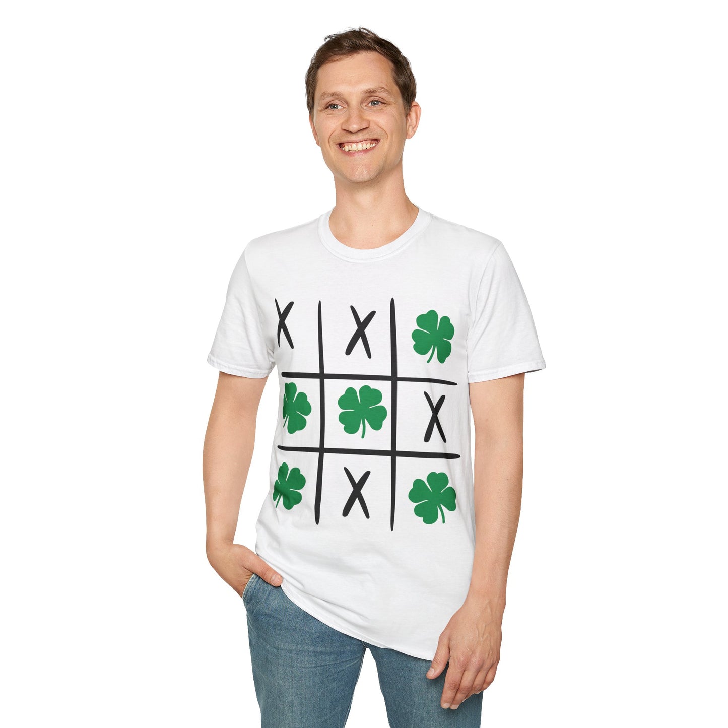 Tic Tac Toe Shamrock Shirt, St. Patrick's tee